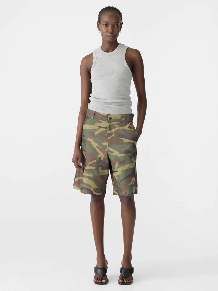 Bassike Camo Print Short