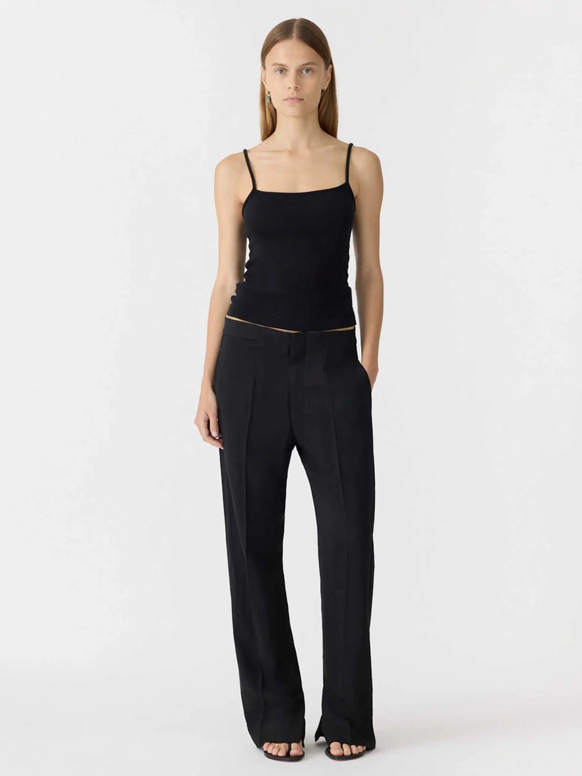 Bassike Relaxed Travel Pant Black