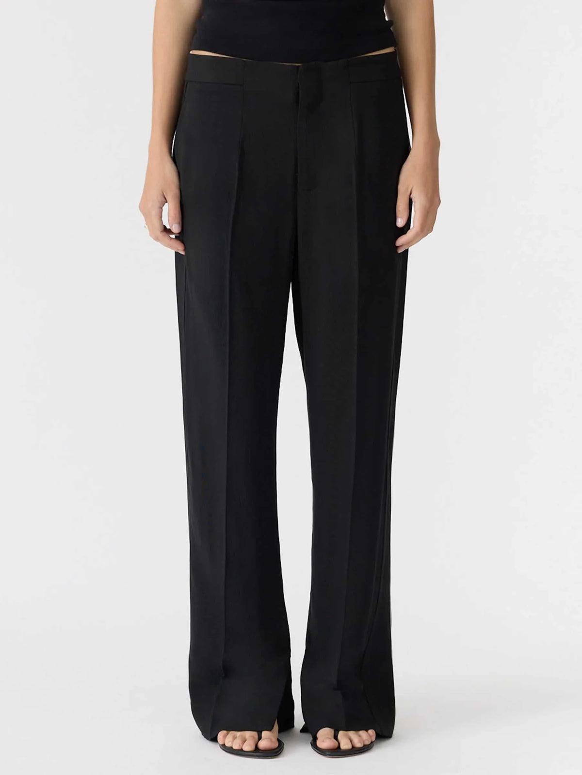 Bassike Relaxed Travel Pant Black