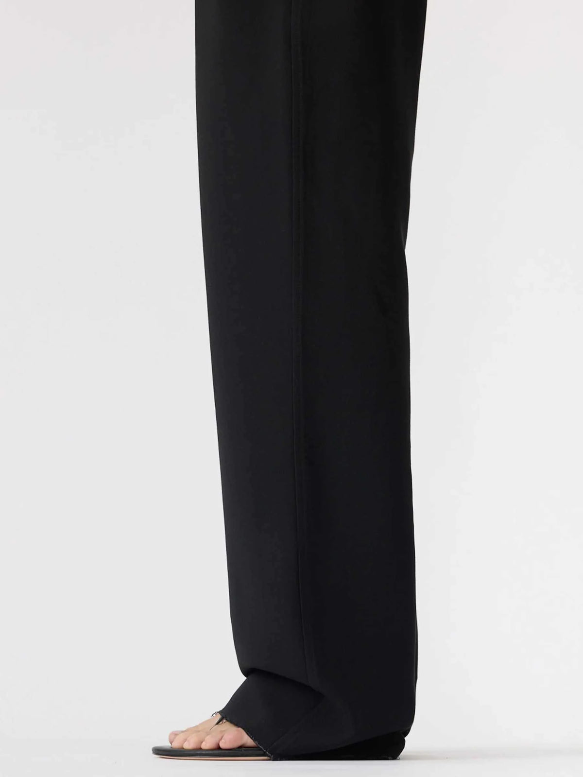 Bassike Box Pleat Tailored Pant Black