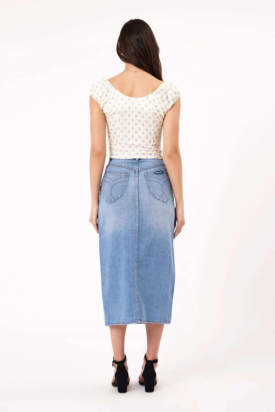 Rolla's Sailor Skirt Mid Vintage Blue