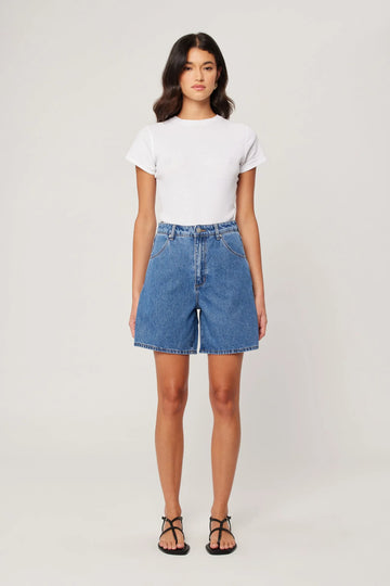 Rollas Super Mirage Evie Short Super High Rise Loose Dark Blue