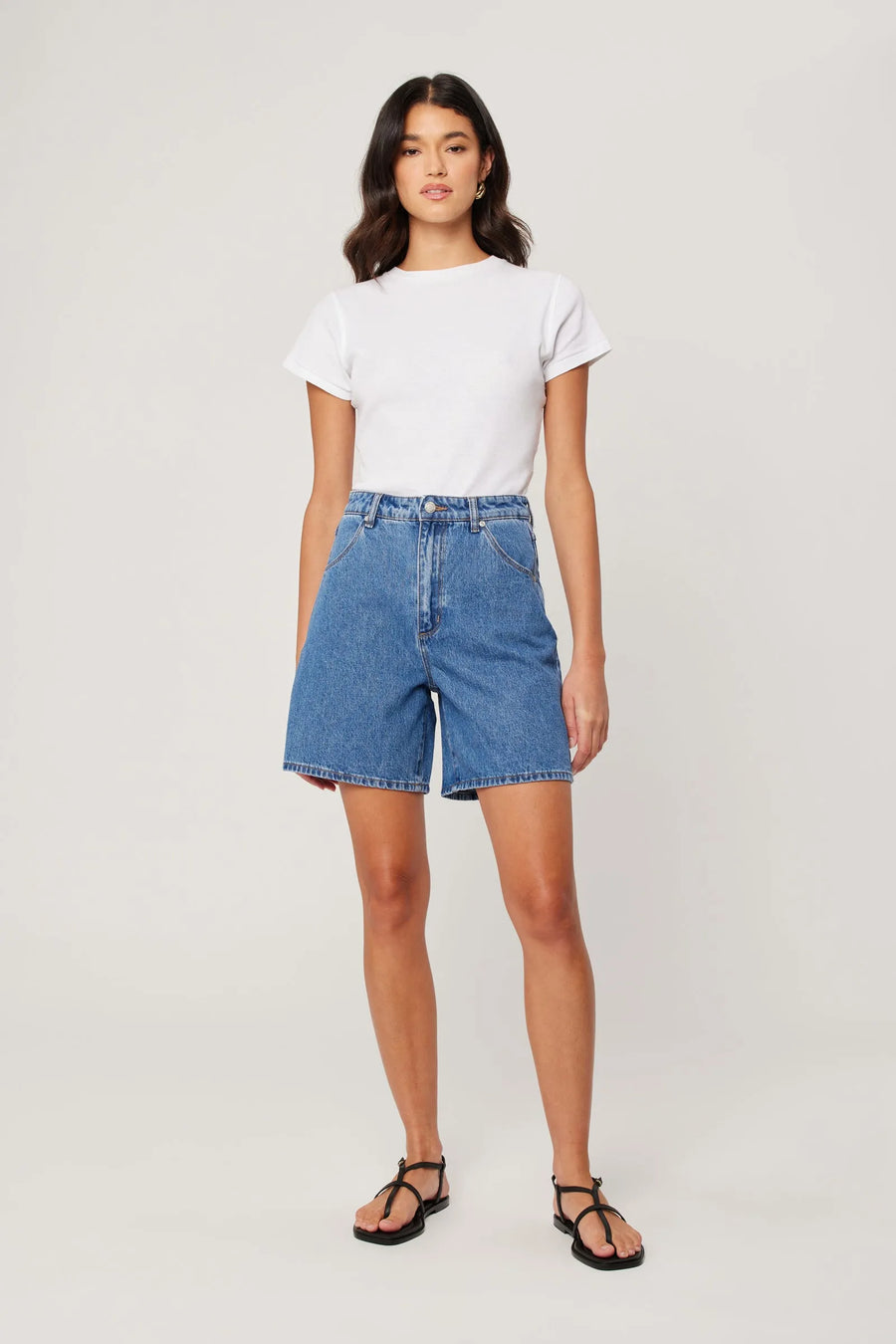 Rollas Super Mirage Evie Short Super High Rise Loose Dark Blue