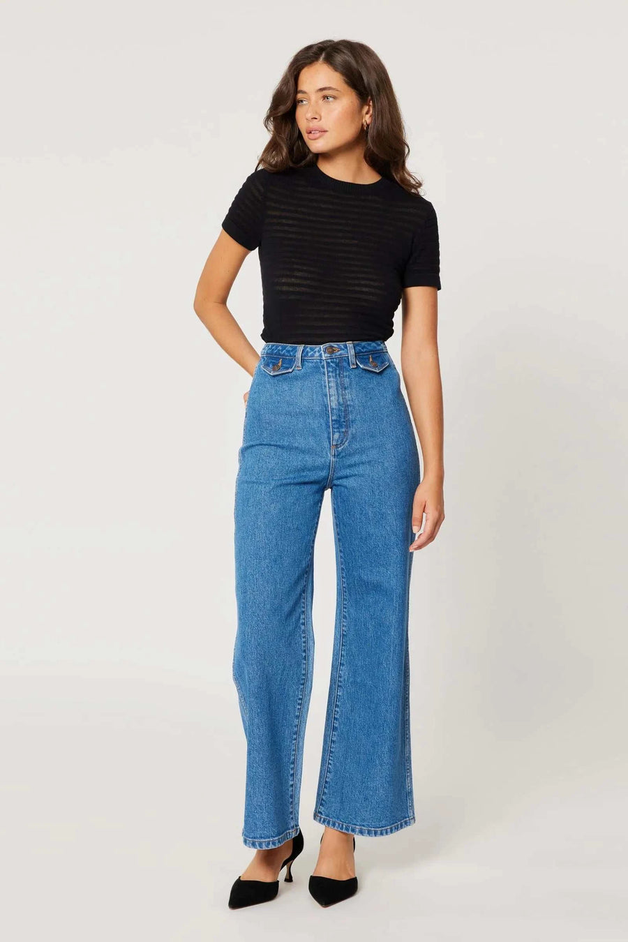 Rollas Sailor Jean Lia Mid Blue