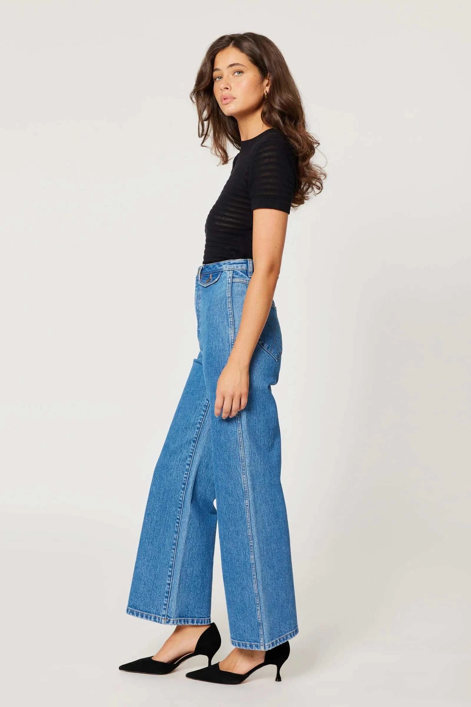 Rollas Sailor Jean Lia Mid Blue