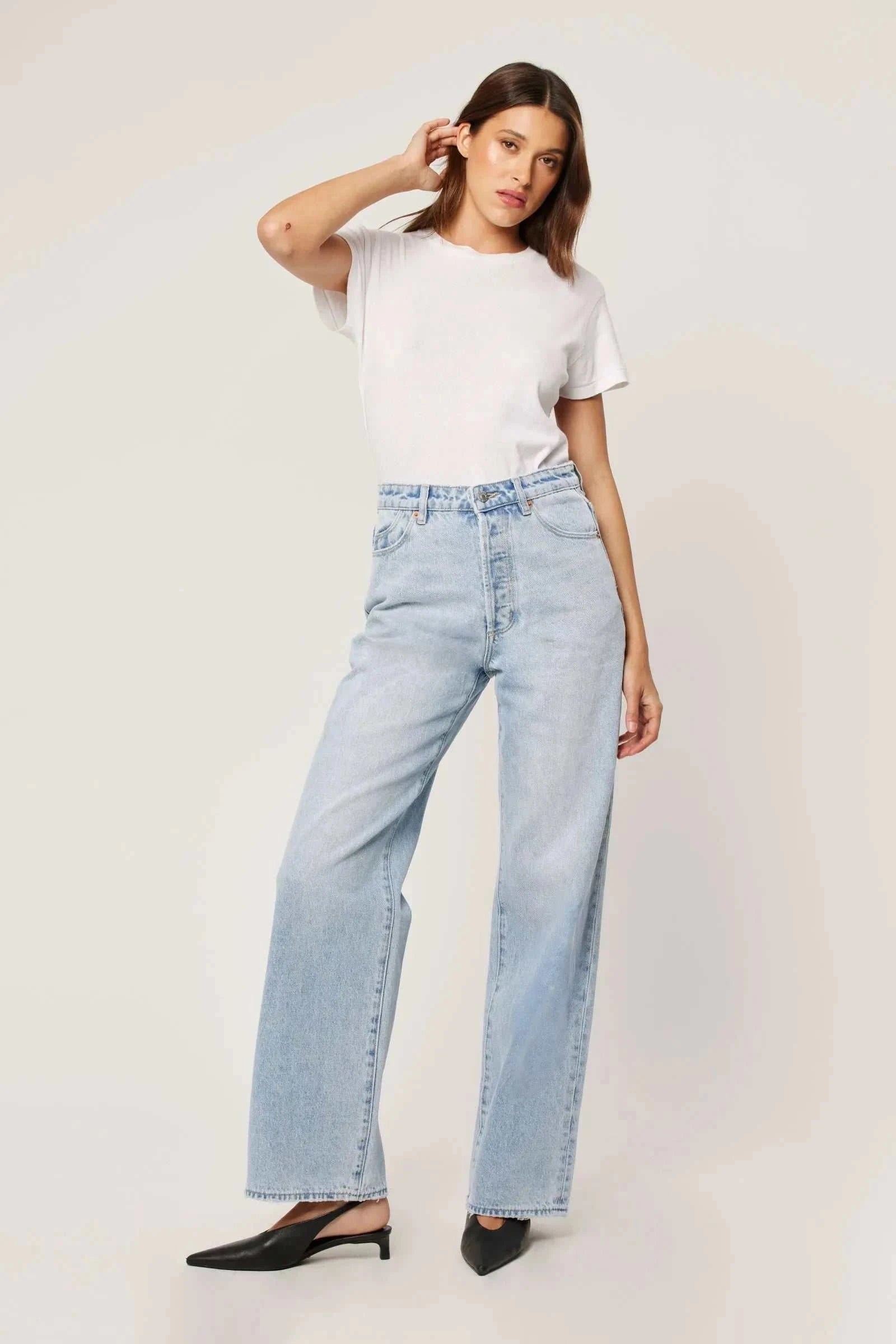 Rollas Stevie Relaxed Longbeach Light Vintage Blue