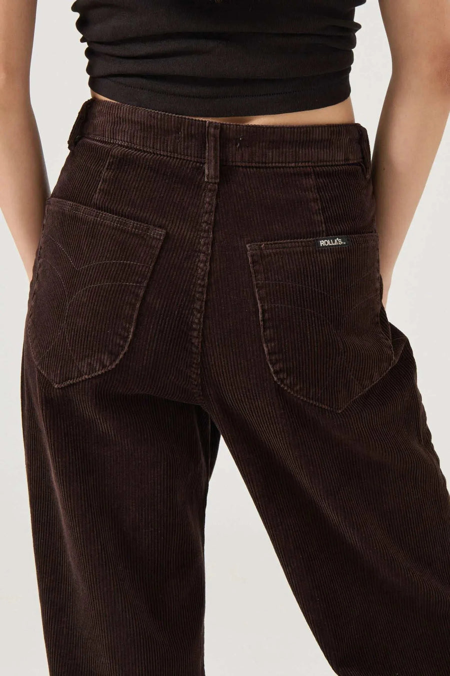 Rollas Sailor Pant Long Chocolate Cord