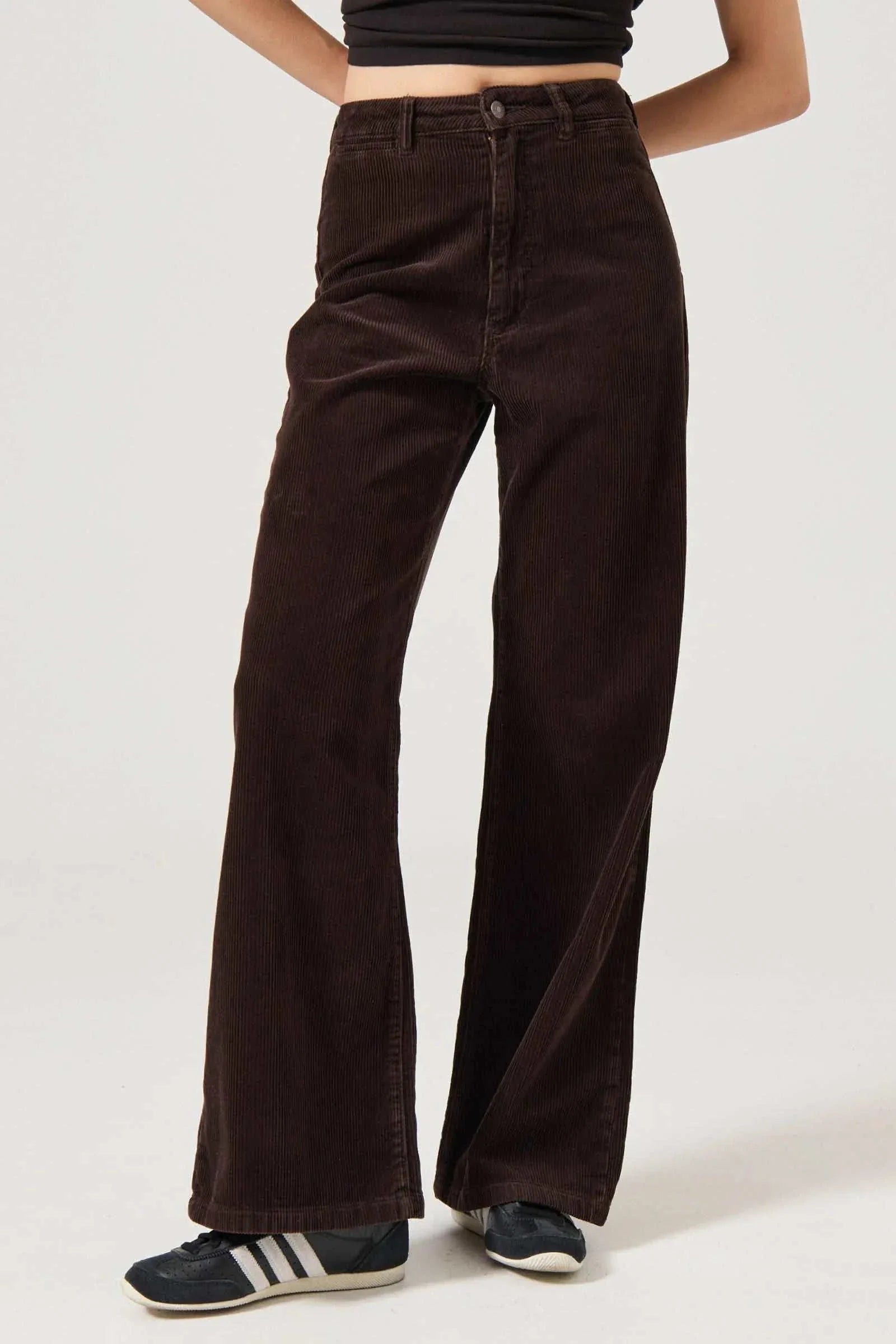 Rollas Sailor Pant Long Chocolate Cord