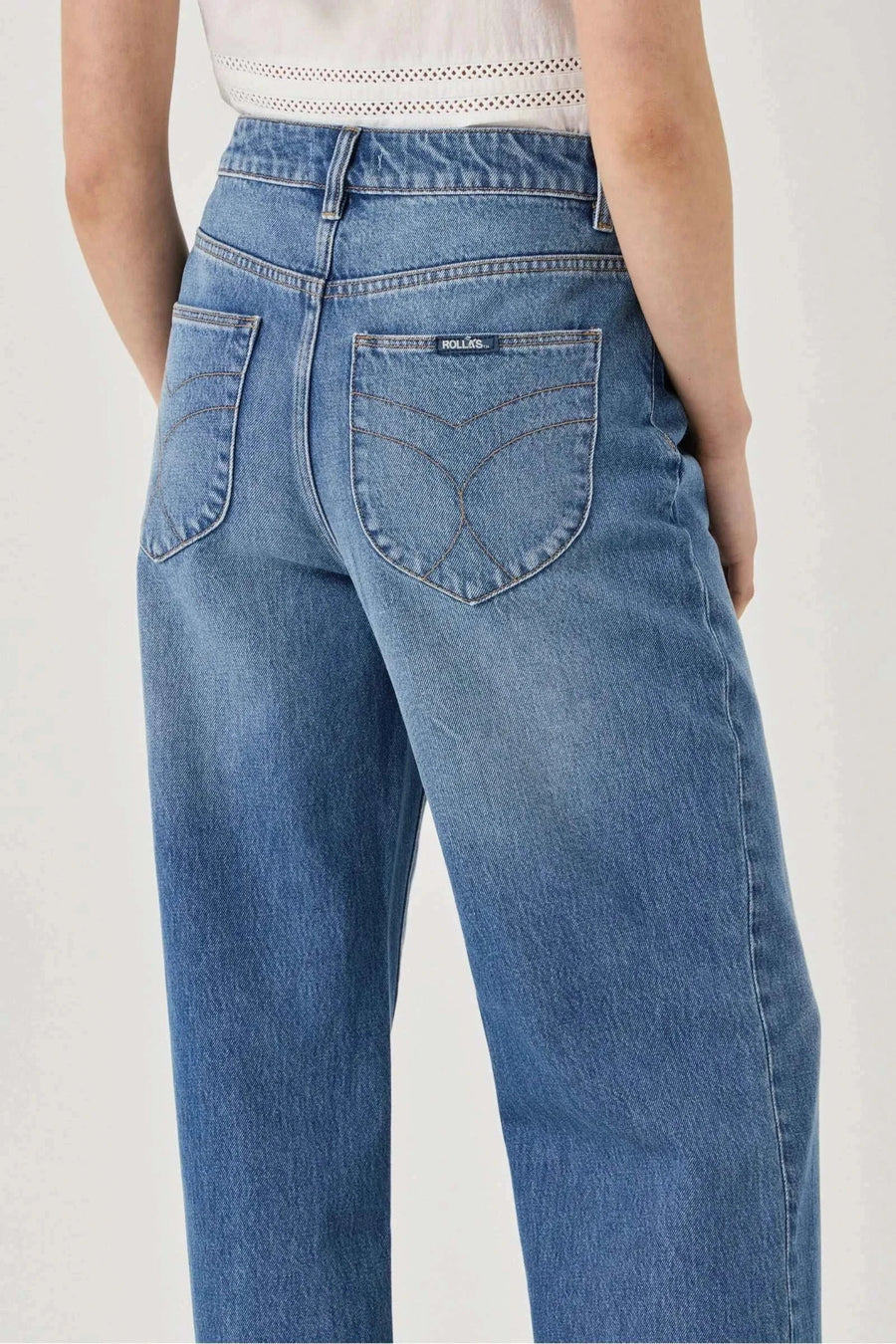 Rollas Stevie Relaxed Iris Blue Vintage