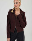 Rollas Loom Cardigan Dark Cherry