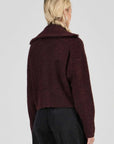 Rollas Loom Cardigan Dark Cherry