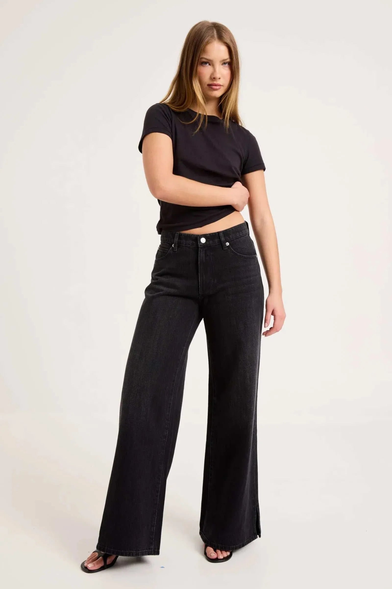 Rollas Frankie Loose Mercer Black