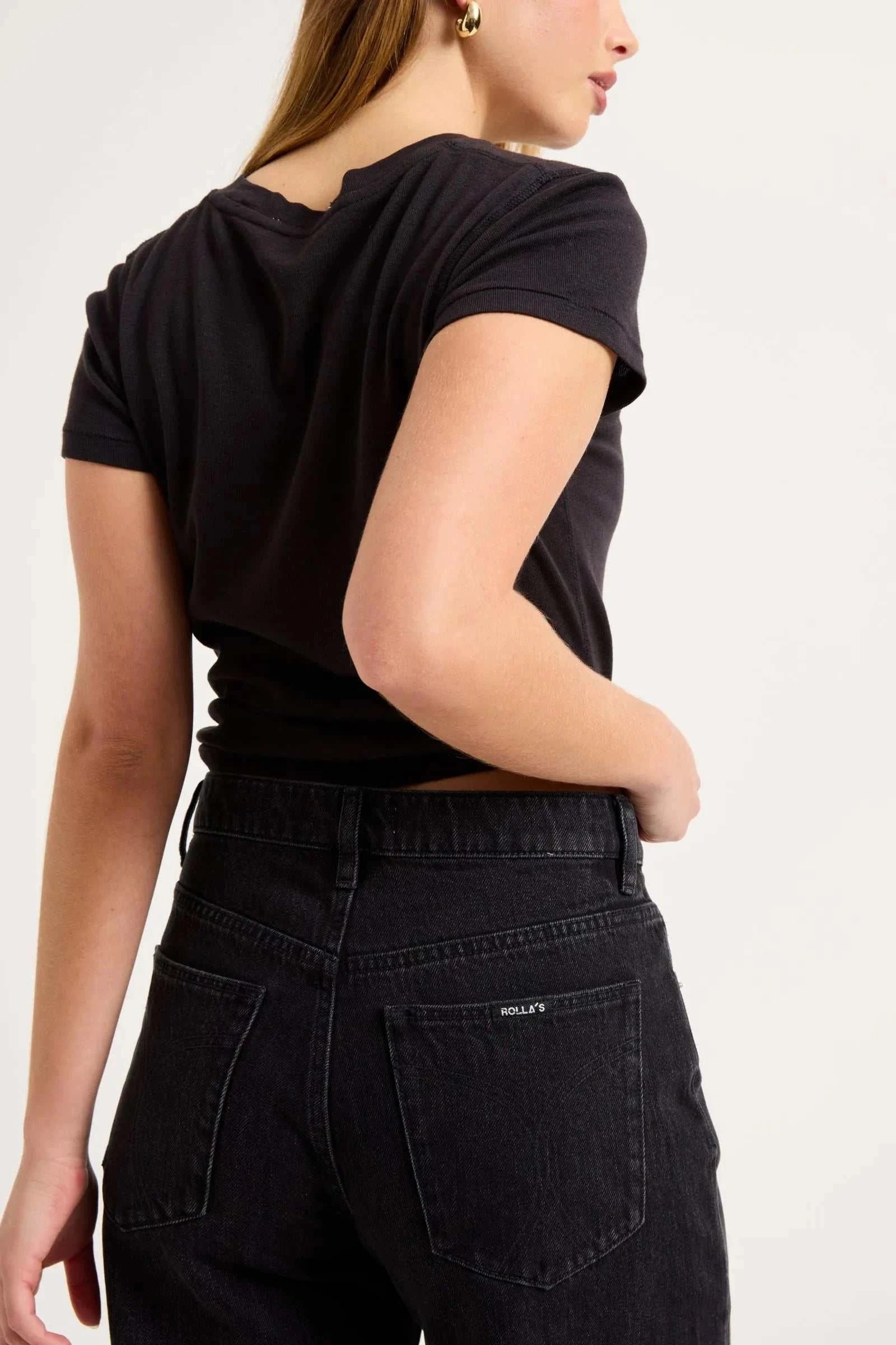 Rollas Frankie Loose Mercer Black