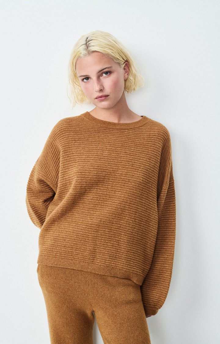 American Vintage Raxow Womens Jumper Brunette Melange