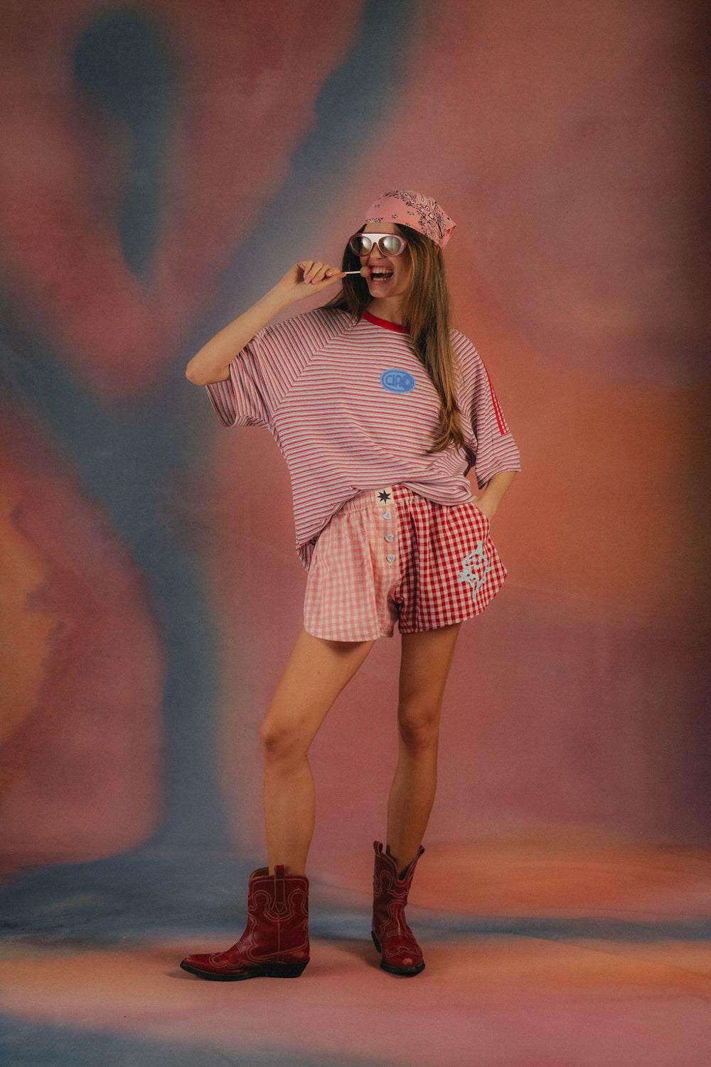 Ciao Ciao Vacation Bloom Check Boxer Short