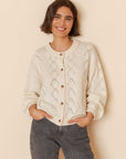 Indi and Cold 0 Blanco Cardigan