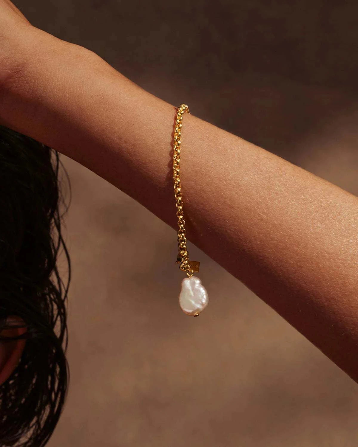 Charlotte Gold Embrace Stillness Pearl Bracelet