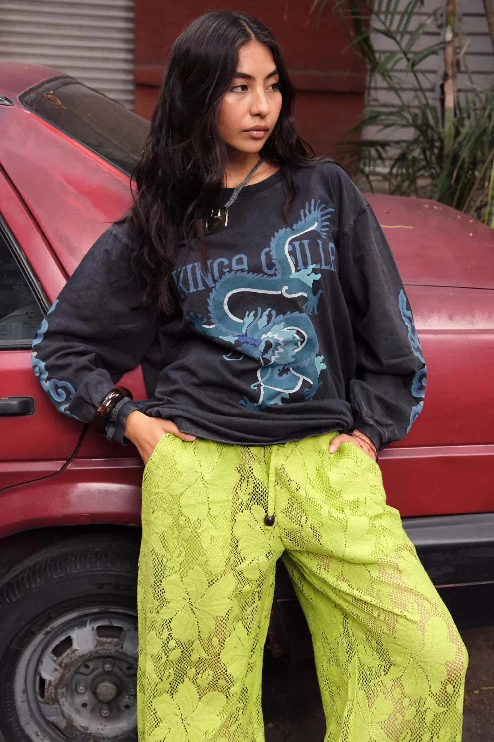 Kinga Csilla Dragon Roses Ls Tee