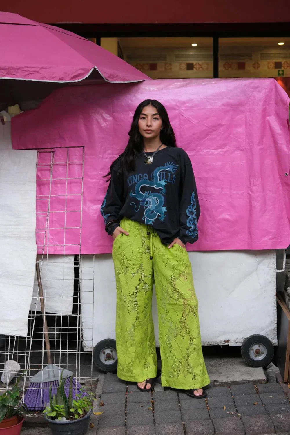 Kinga Csilla Dragon Roses Ls Tee