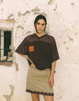 Ciao Ciao Vacation Tartan Check Mini Skirt