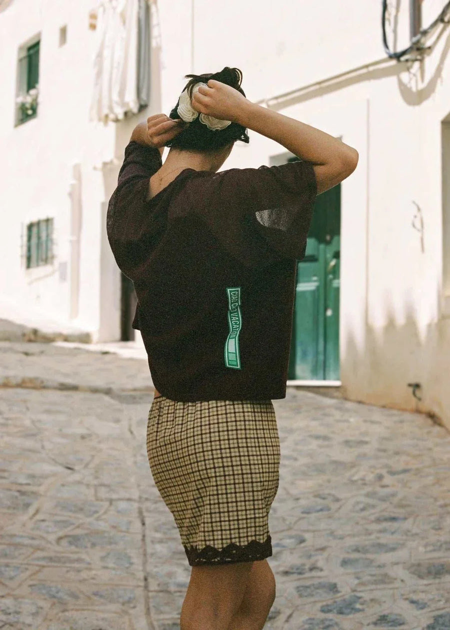 Ciao Ciao Vacation Tartan Check Mini Skirt