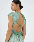 Roame Ceylon Dress Sari Lace Sage