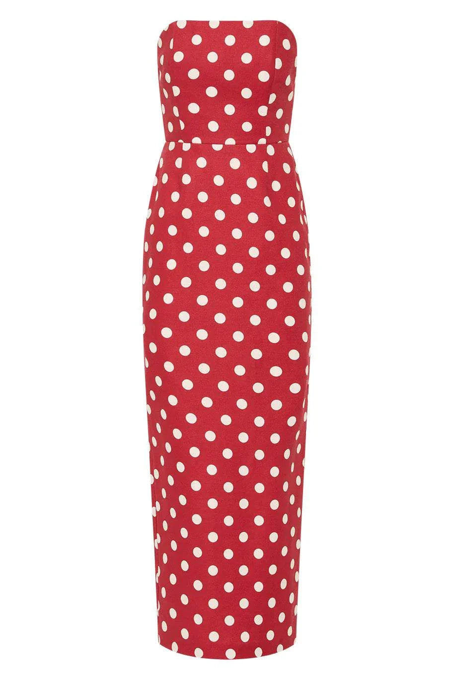 Posse Romeo Strapless Dress Polka Dot