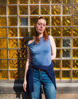 Rowie Elara Twist Top Steel Blue
