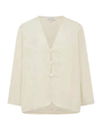Rowie Atta Jacquard Tang Shirt Ivory Floral