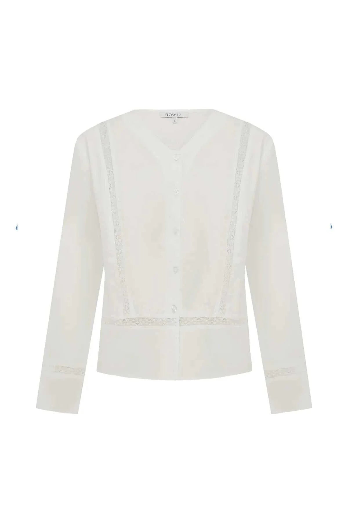 Rowie Candace Lace Blouse Bone