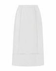 Rowie Suri Lace Midi Skirt Bone