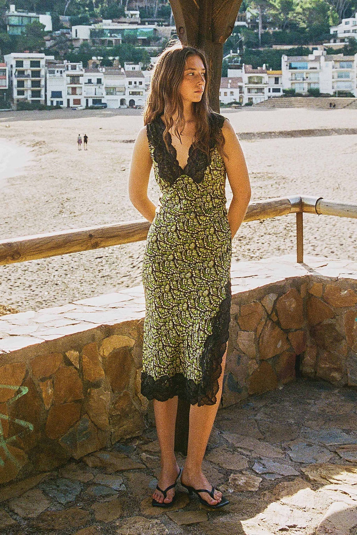 Rowie Annie Silk Midi Dress Papillon