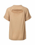 Rabens Saloner Esme Airy T Shirt Sand