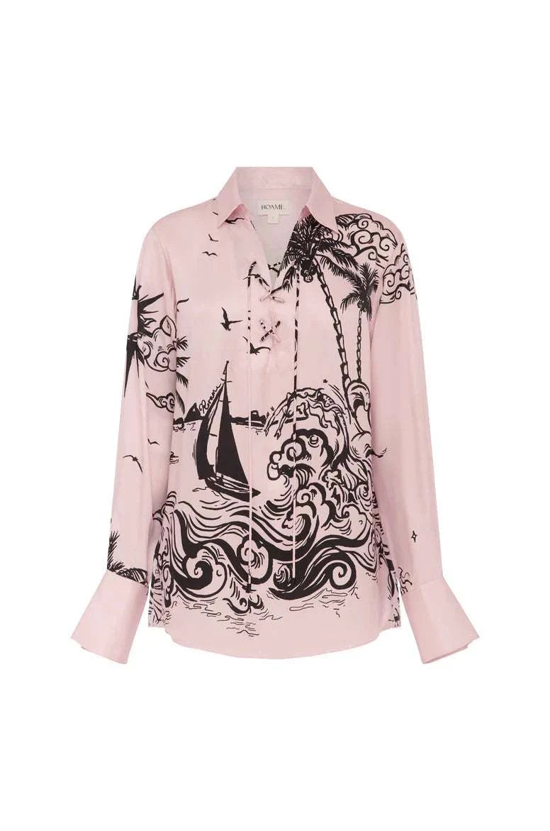 Roame Monroe Tie Shirt Ciao Rosa