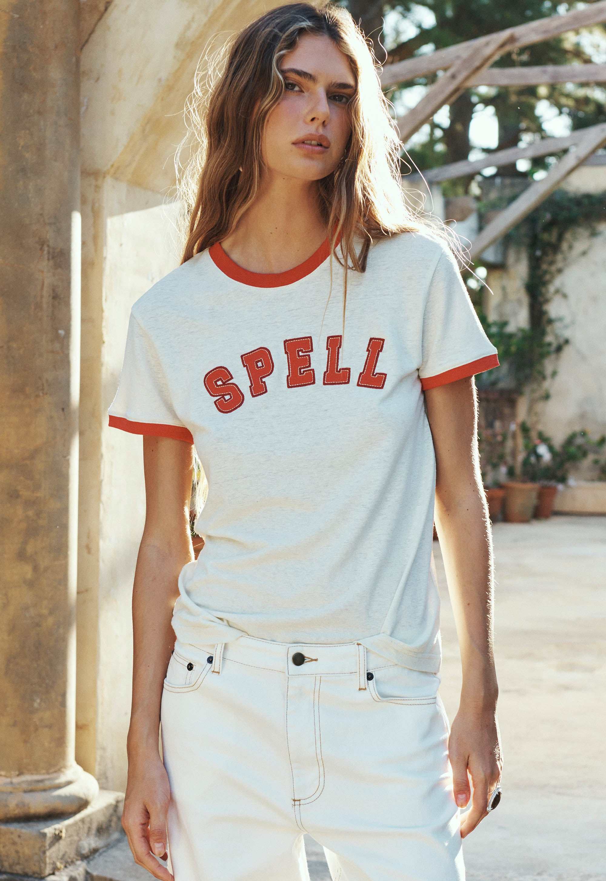 Spell Roomie Shrunken Sports Tee Sand