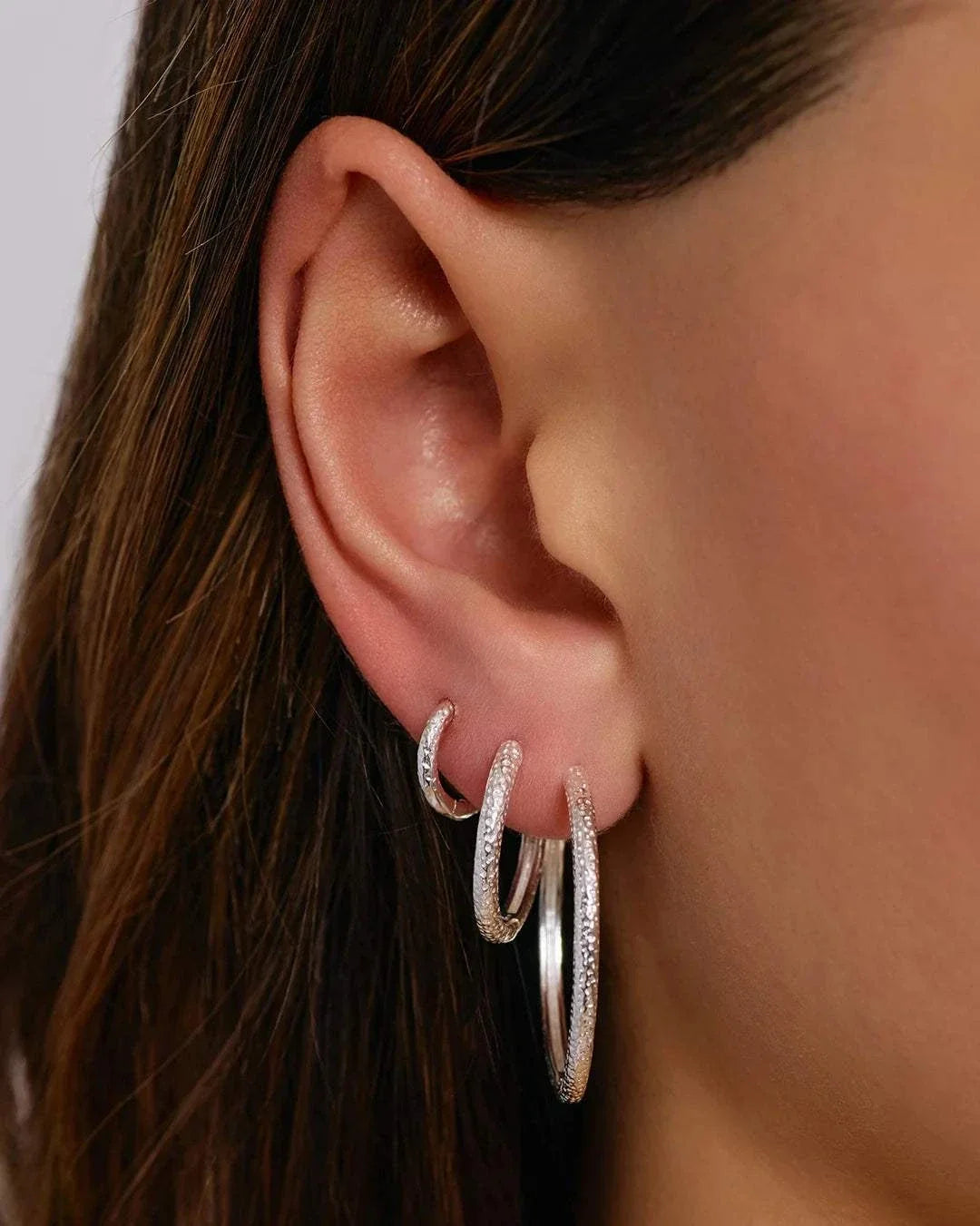 Arms of Eve Arabella Silver Hoop Earrings