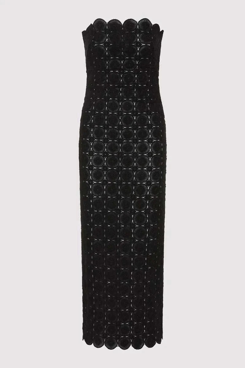 St Agni Doily Column Dress Black