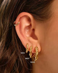 Arms of Eve Kira Gold Hoop Earrings