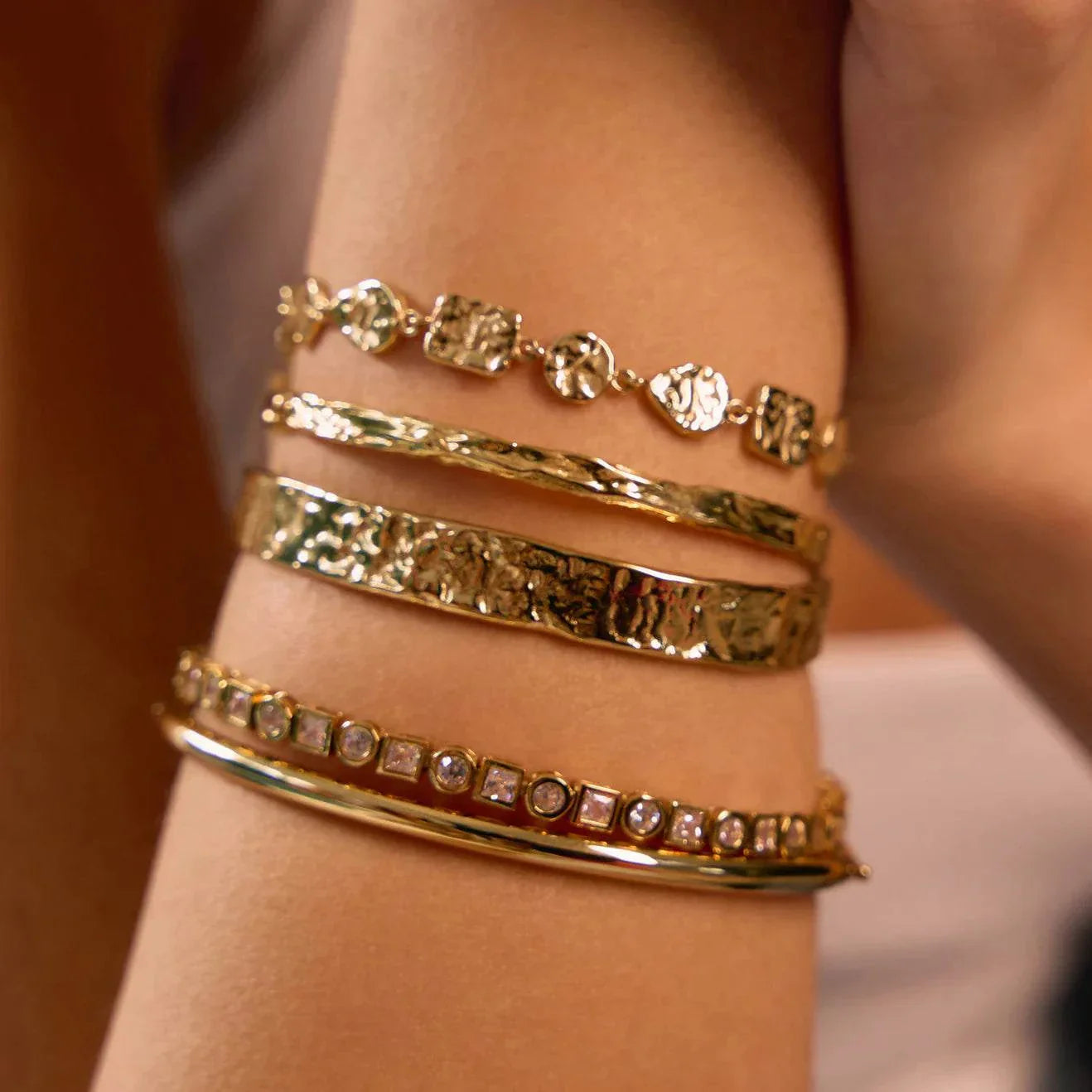 Arms of Eve Tinka Bracelet Gold Stone