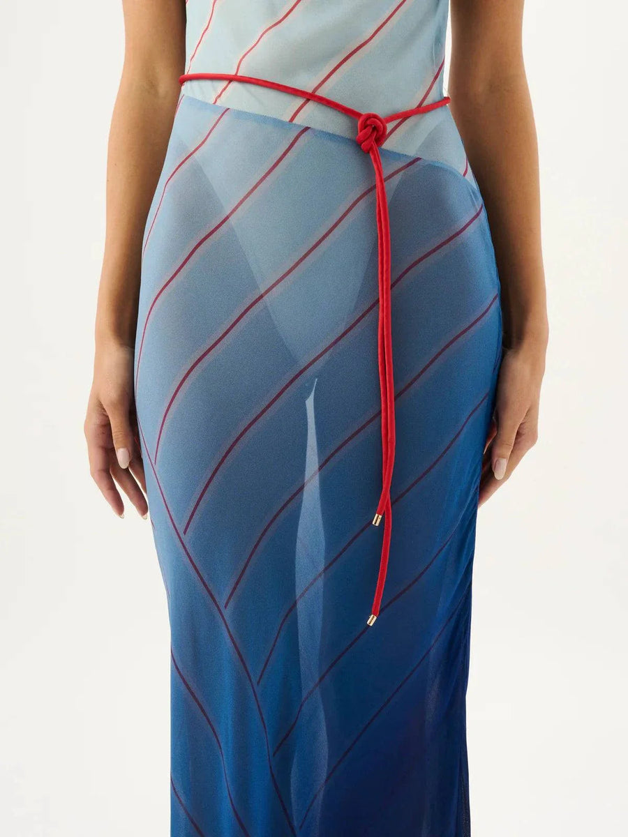 Roame Capri Maxi Dress Stripes of the Sea