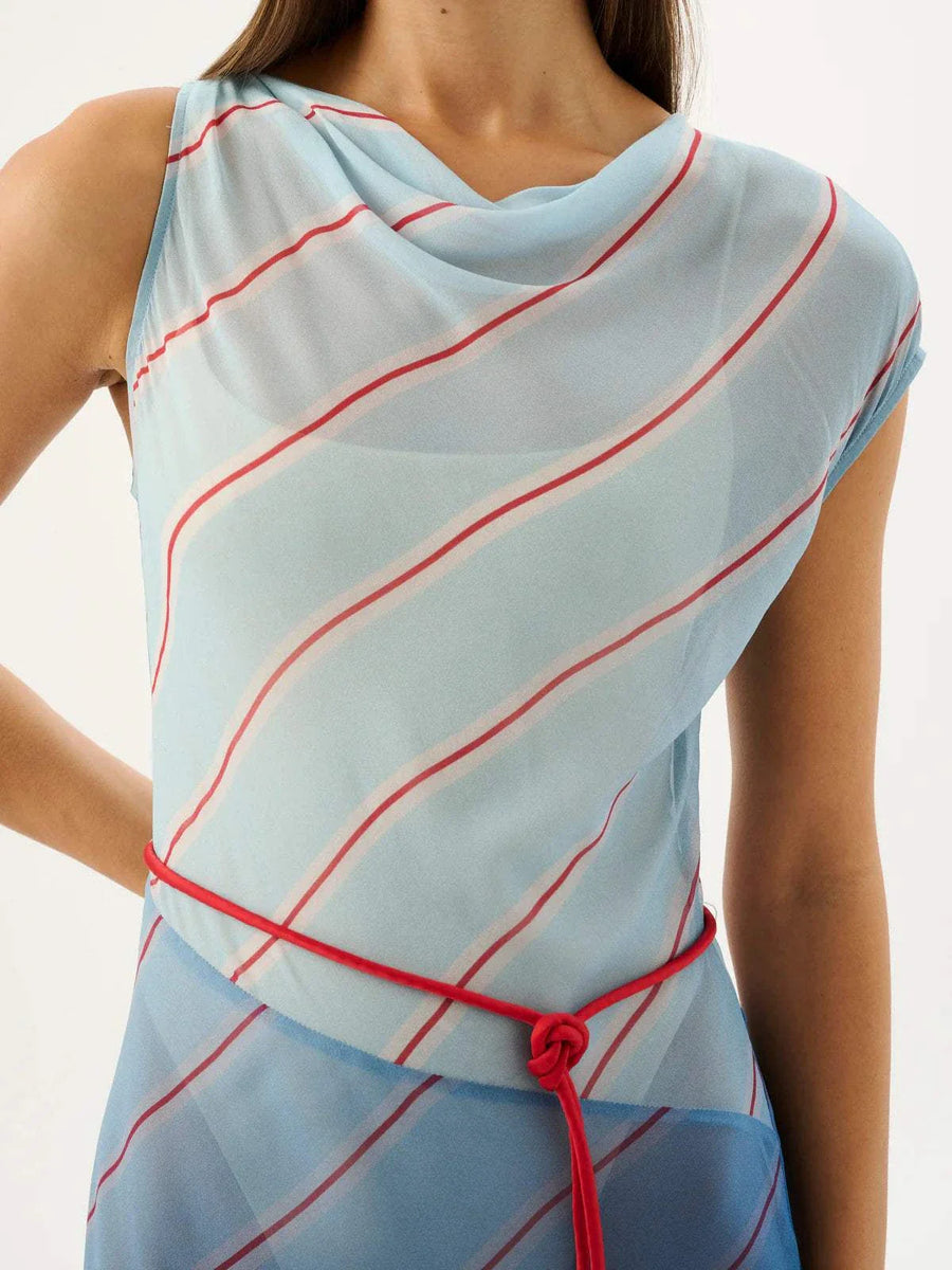 Roame Capri Maxi Dress Stripes of the Sea