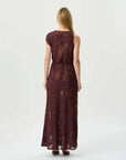 Roame Capri Dress Mulberry Jacquard
