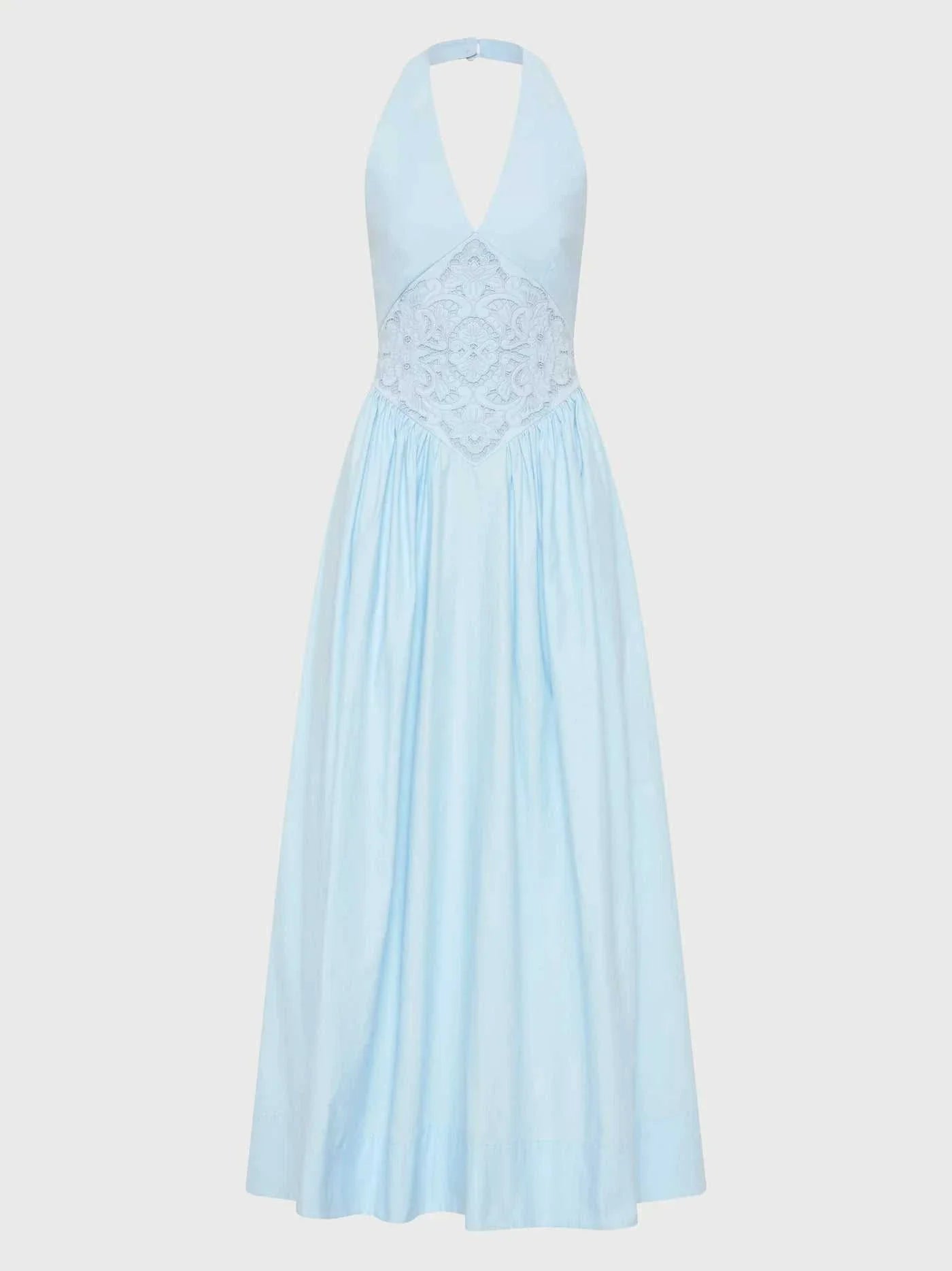 Roame Maddie Halter Dress Powder Blue