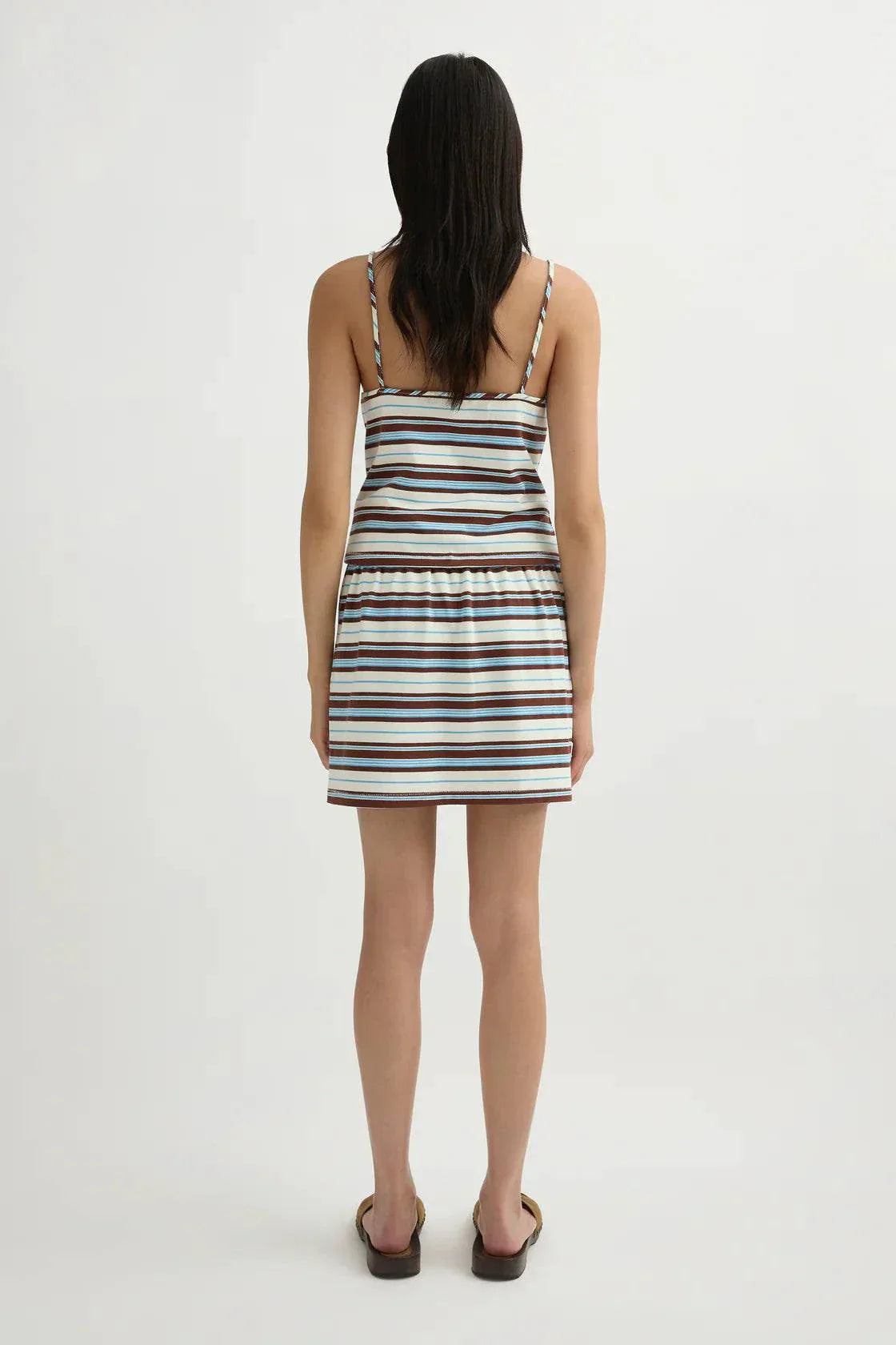 Posse Nadine Skirt Chocolate Multi Stripe