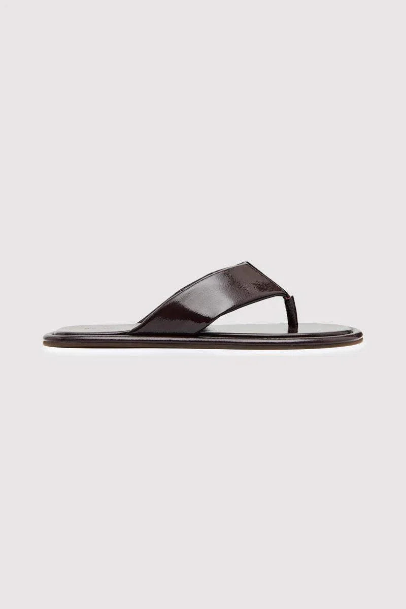 St. Agni Soft Thong Slide Patent Port