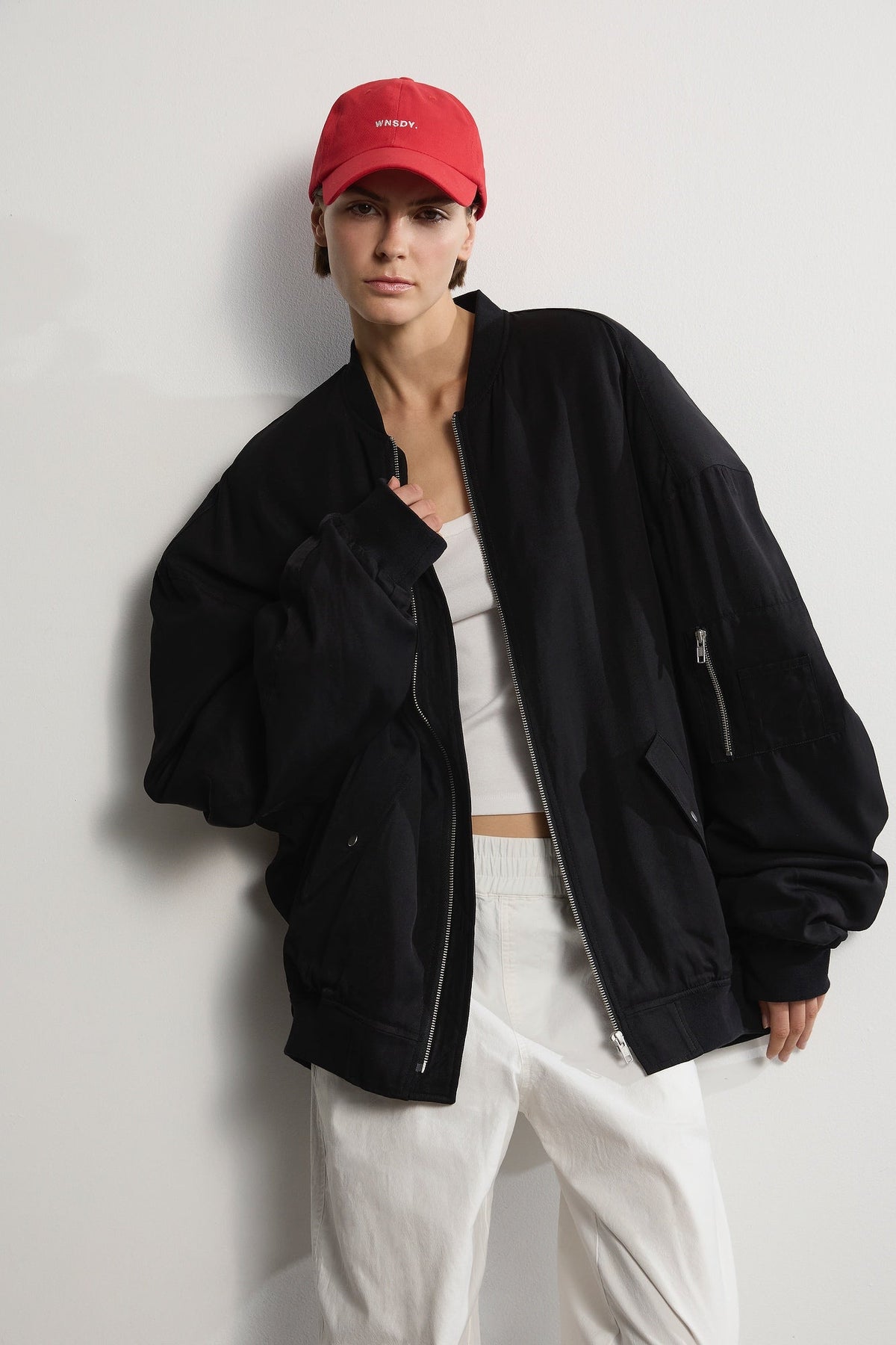 Wnsdy The Jo Bomber Black One Size
