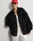 Wnsdy The Jo Bomber Black One Size
