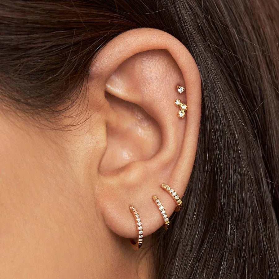 Midsummer Star Cluster Studs Gold