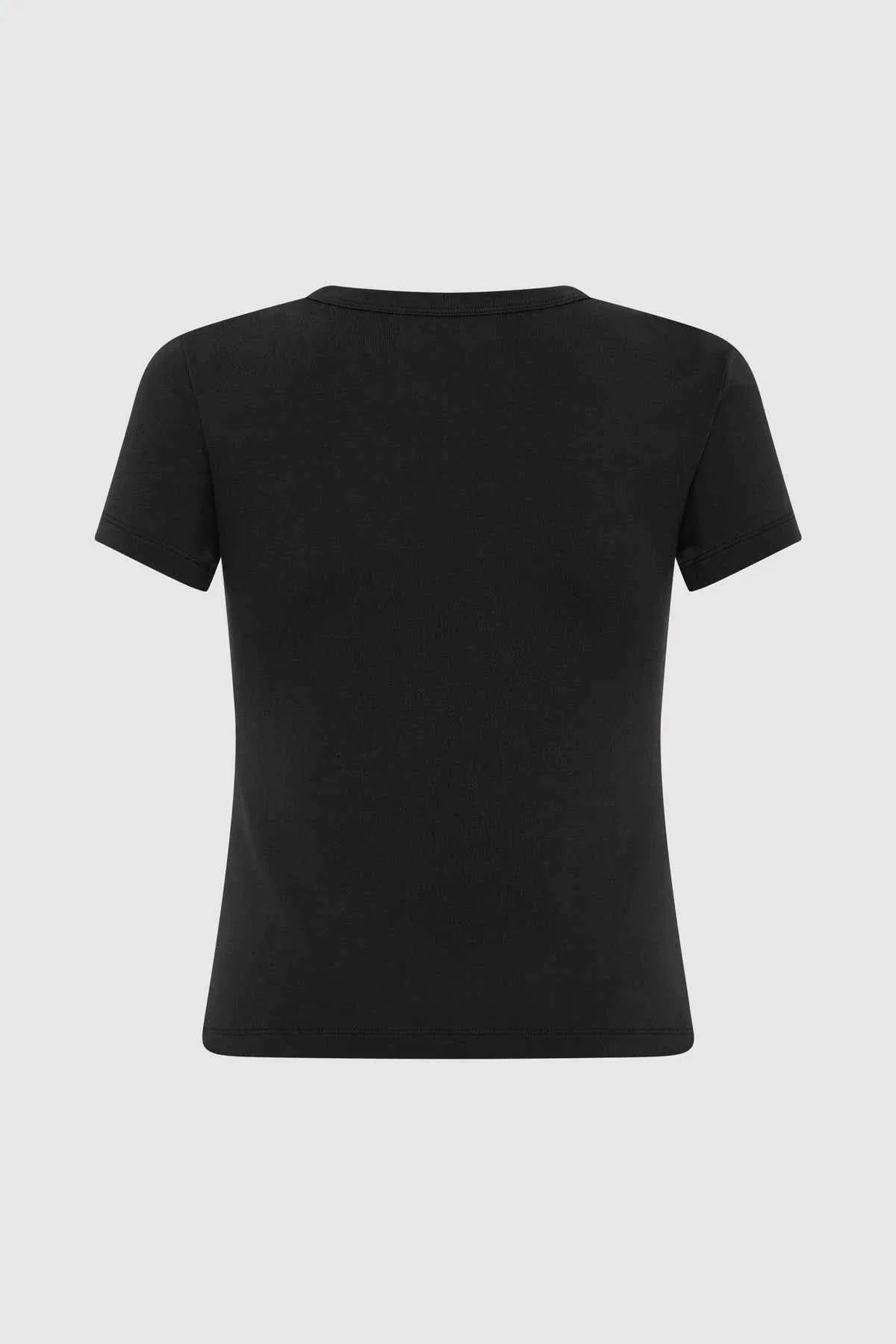 St Agni Organic Baby Tee Jet Black
