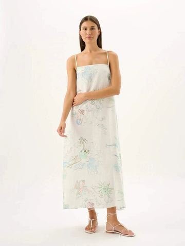Roame Carolina Maxi Dress Neptuna
